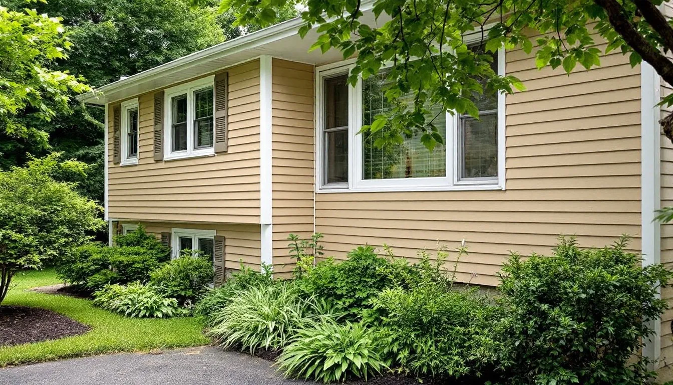 Vinyl siding as an affordable and low maintenance option for homes.